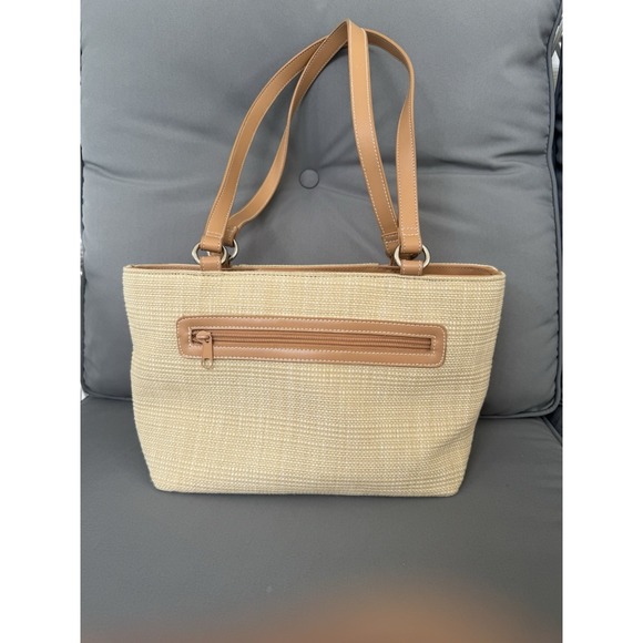 Woven Straw Tote Bag Fruit Embroidery Summer Resort Beach Y2K Strawberry Melon - Picture 4 of 10